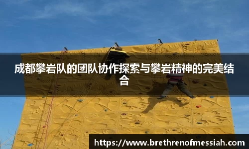 成都攀岩队的团队协作探索与攀岩精神的完美结合