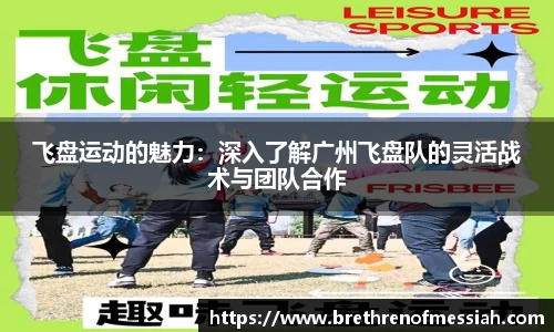 飞盘运动的魅力：深入了解广州飞盘队的灵活战术与团队合作