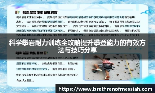科学攀岩耐力训练全攻略提升攀登能力的有效方法与技巧分享